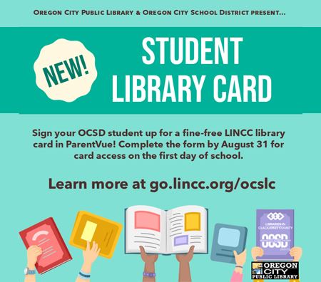 Library card release graphic