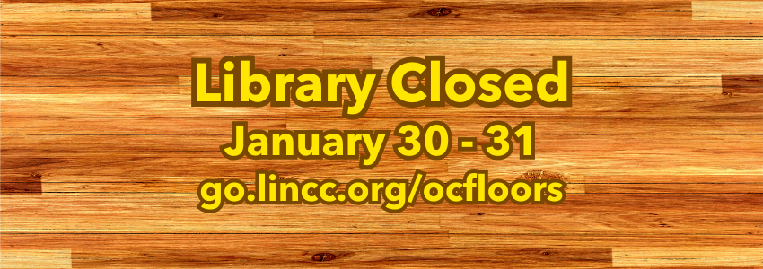 text reads library closed January 30 and 31