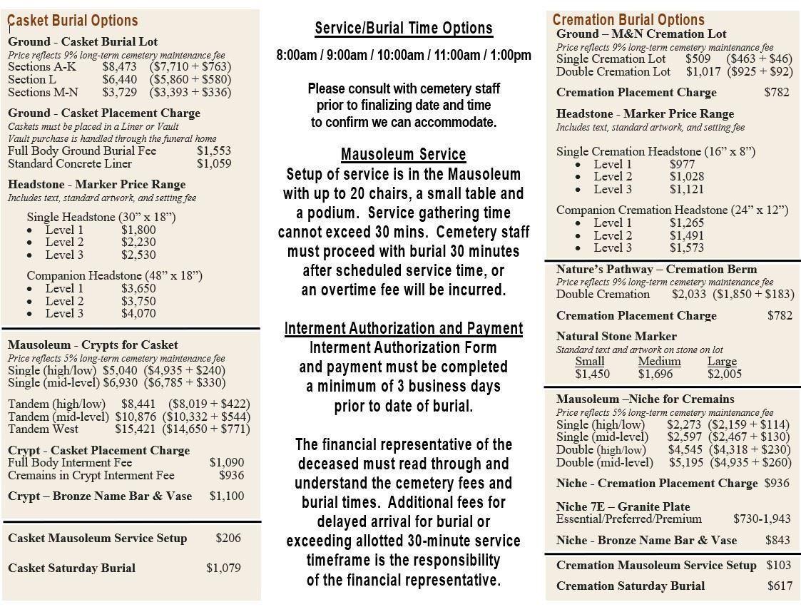 Price List for Website 1 (1.9.2026)