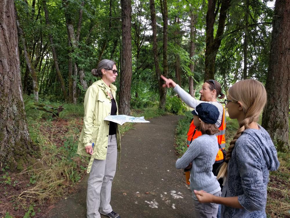 MCT Advisory Group Members Talking in Old Canemah Park Photo 1