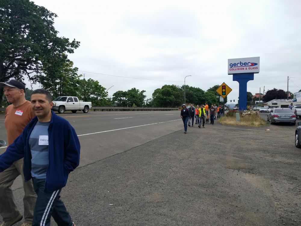 MCT Members Walking the Potential Trail Alignments on June 27