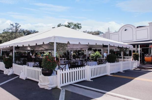 Outdoor Dining in a Parking Lot