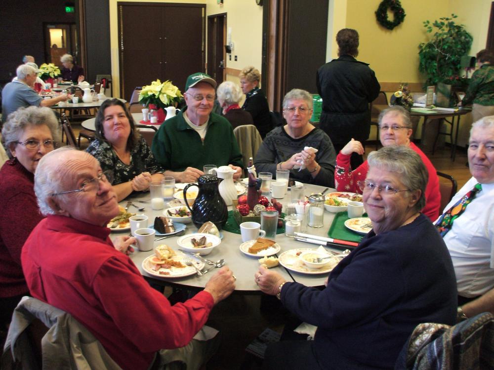 People with Food at a Table
