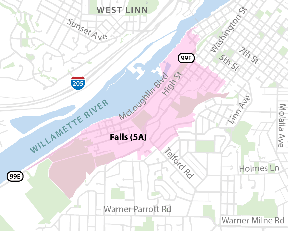Falls Basin, Sewer, Map