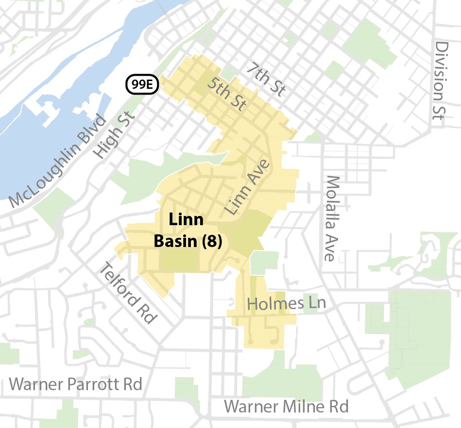 Linn Basin Map, Sewer, Repair