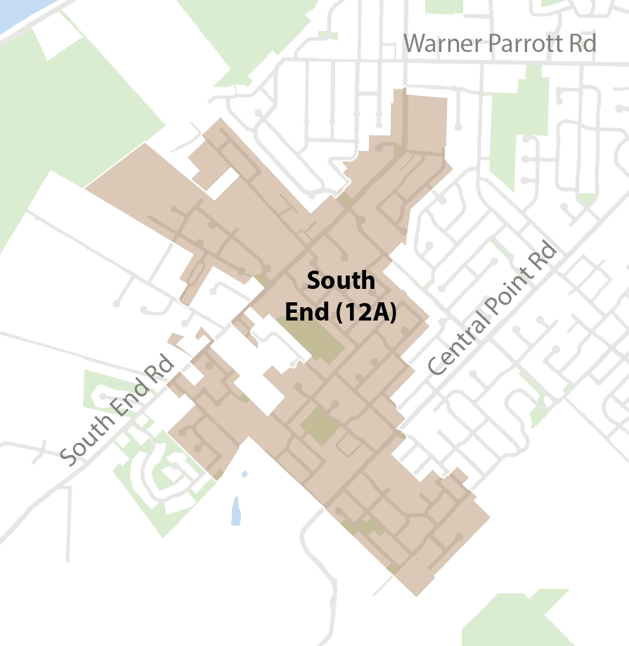 South End Basin Map, Sewer Repair, I&I