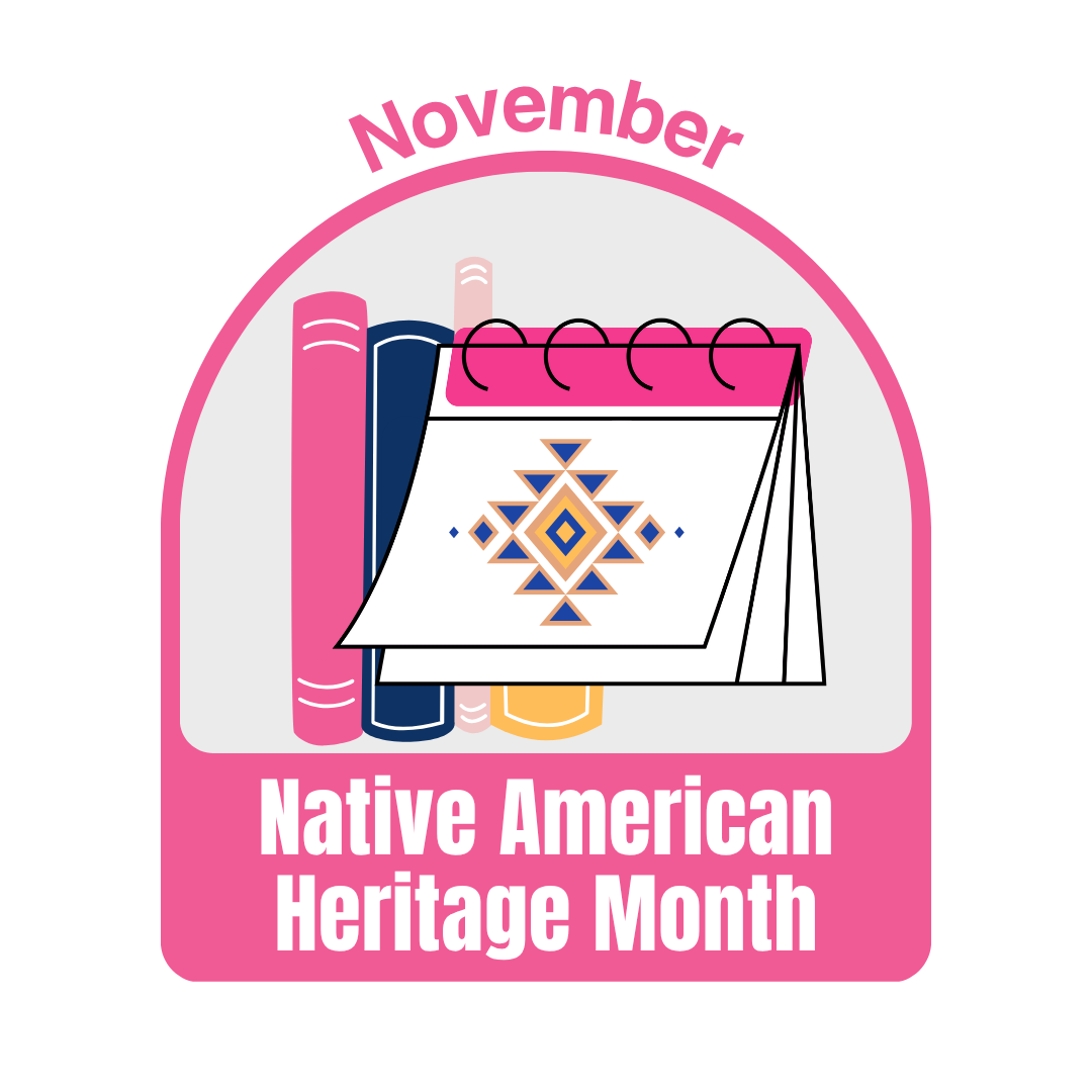 native american month calendar with diamond pattern