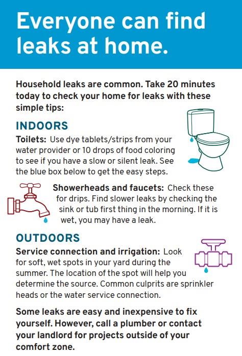 leak tip card