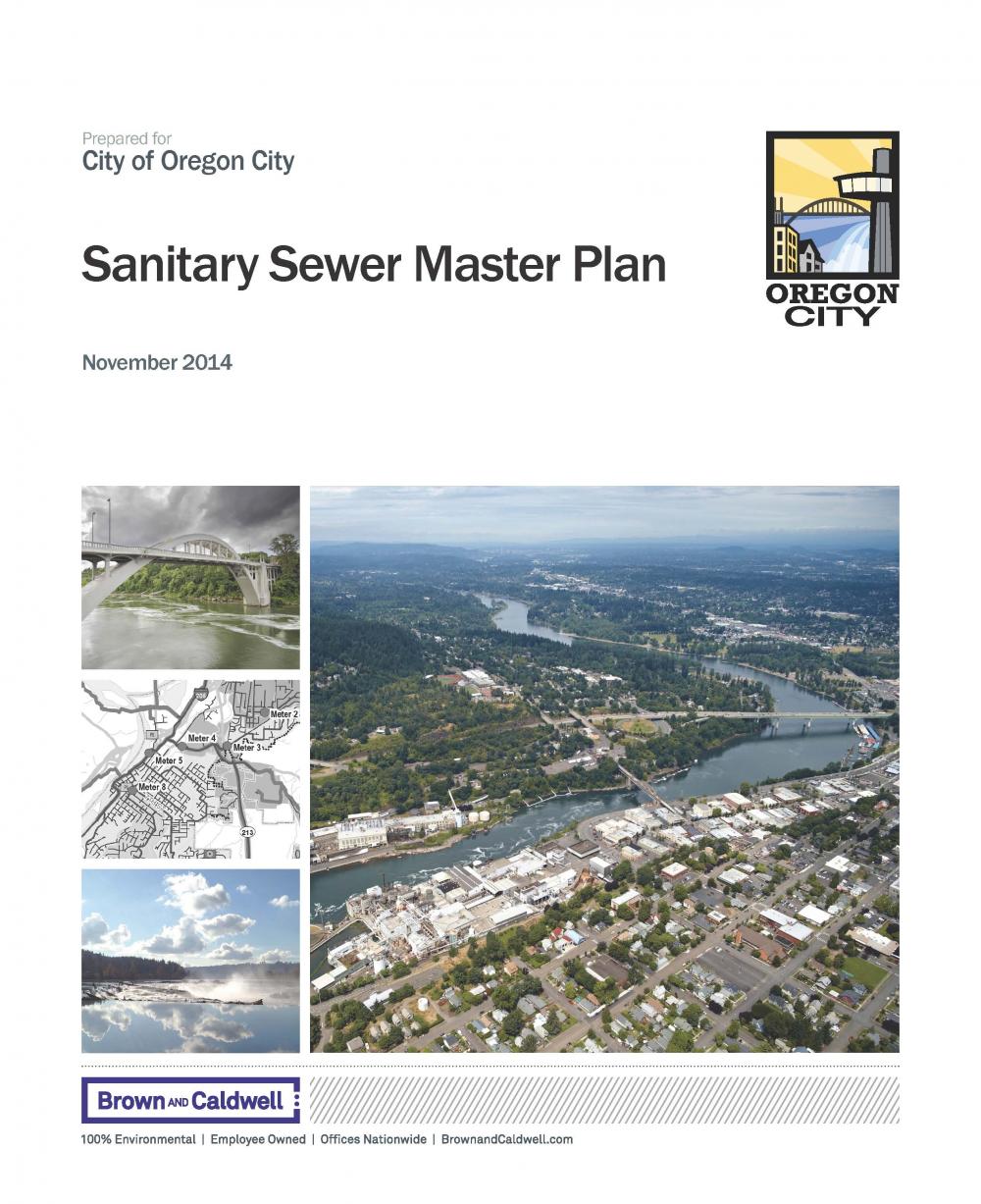 Sanitary Sewer Master Plan Adopted November 1, 2014 Cover Sheet