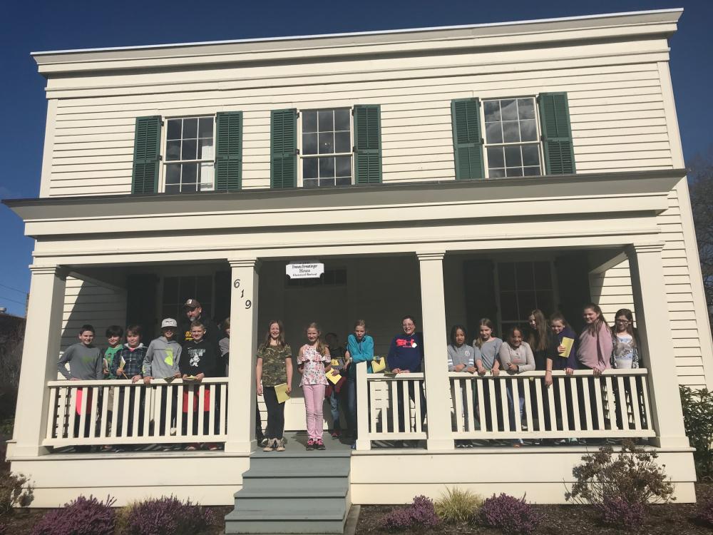 Field Trip Group on Ermatinger House Porch