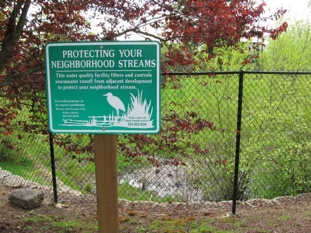 Protecting Your Neighborhood Streams Sign