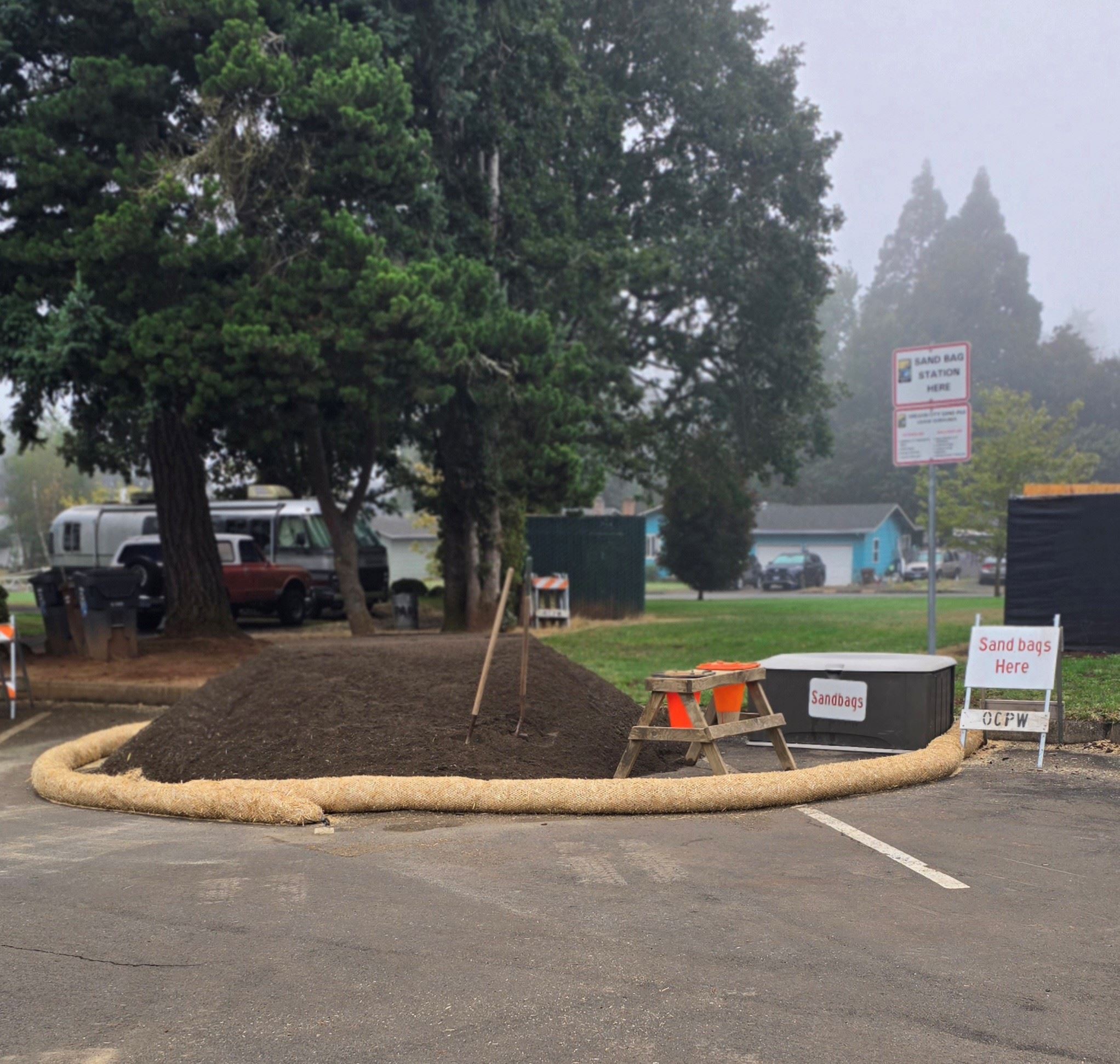 Sandbag Station at Hillendale Park